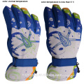 Nylon Taslon Wasserdichte Farbwechsel Kinder Ski Handschuhe